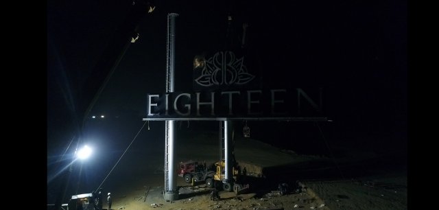 Highest Dual Billboard on Unipole Installed at Eighteen Islamabad